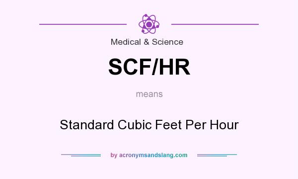What does SCF/HR mean? It stands for Standard Cubic Feet Per Hour