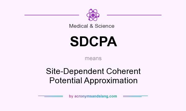 What does SDCPA mean? It stands for Site-Dependent Coherent Potential Approximation