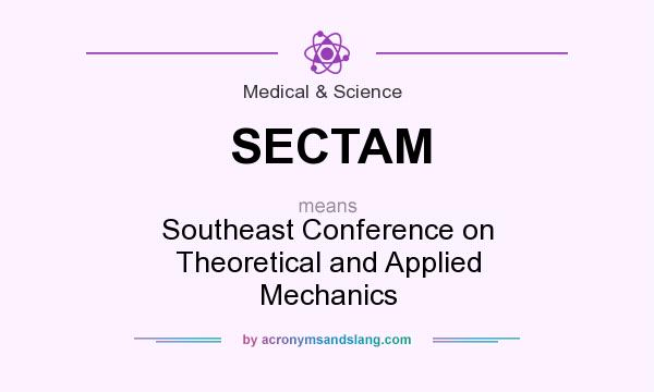 What does SECTAM mean? It stands for Southeast Conference on Theoretical and Applied Mechanics