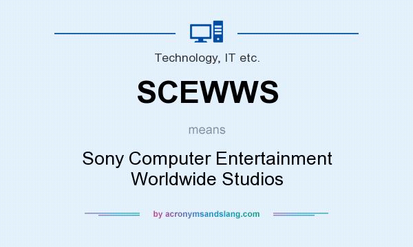 What does SCEWWS mean? It stands for Sony Computer Entertainment Worldwide Studios