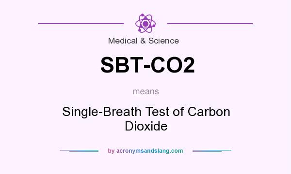 What does SBT-CO2 mean? It stands for Single-Breath Test of Carbon Dioxide