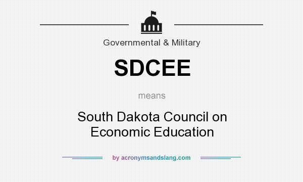 What does SDCEE mean? It stands for South Dakota Council on Economic Education
