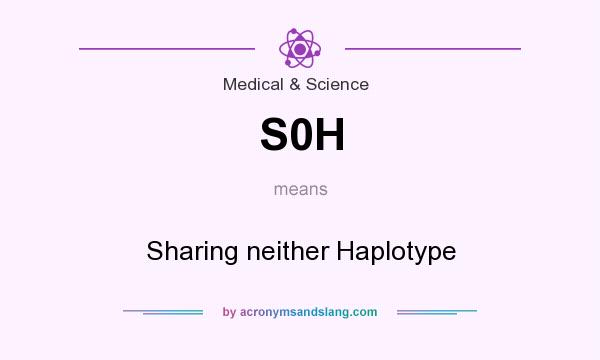 What does S0H mean? It stands for Sharing neither Haplotype
