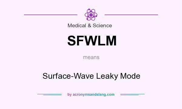 What does SFWLM mean? It stands for Surface-Wave Leaky Mode