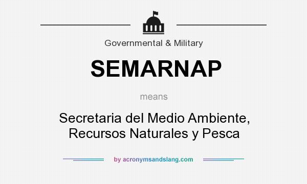 What does SEMARNAP mean? It stands for Secretaria del Medio Ambiente, Recursos Naturales y Pesca