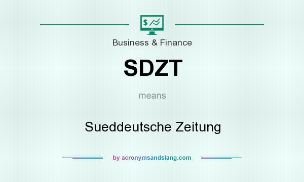 What does SDZT mean? It stands for Sueddeutsche Zeitung