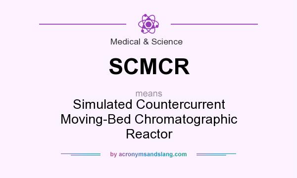 What does SCMCR mean? It stands for Simulated Countercurrent Moving-Bed Chromatographic Reactor