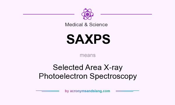 What does SAXPS mean? It stands for Selected Area X-ray Photoelectron Spectroscopy