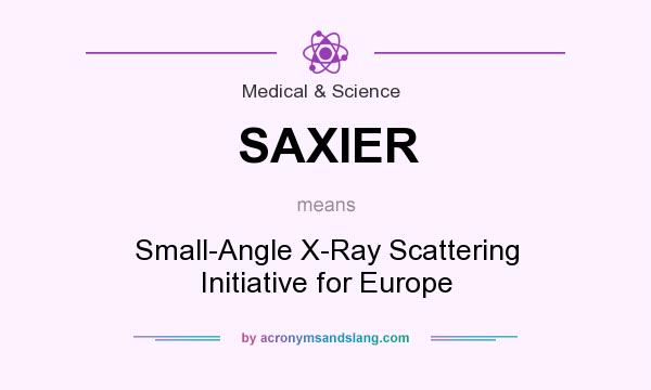 What does SAXIER mean? It stands for Small-Angle X-Ray Scattering Initiative for Europe