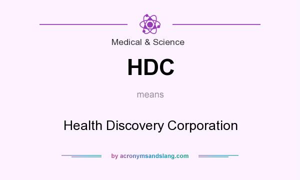 What does HDC mean? It stands for Health Discovery Corporation