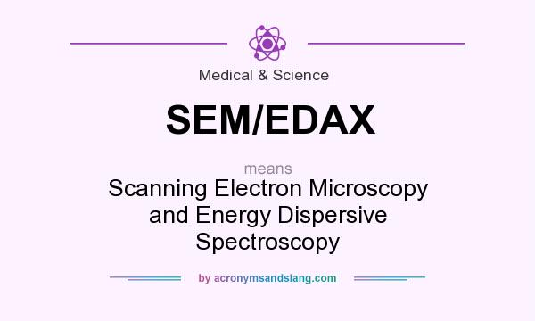 What does SEM/EDAX mean? It stands for Scanning Electron Microscopy and Energy Dispersive Spectroscopy