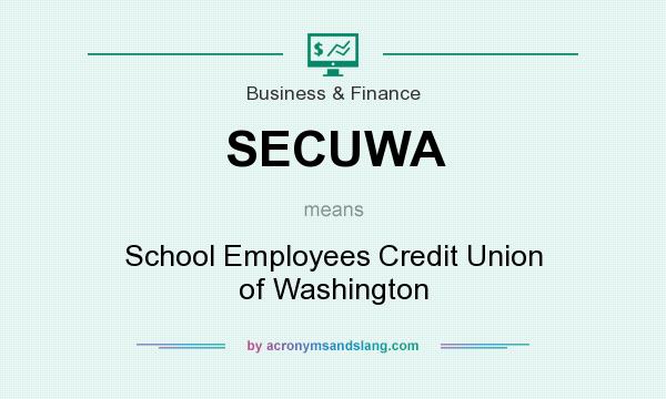 What does SECUWA mean? It stands for School Employees Credit Union of Washington