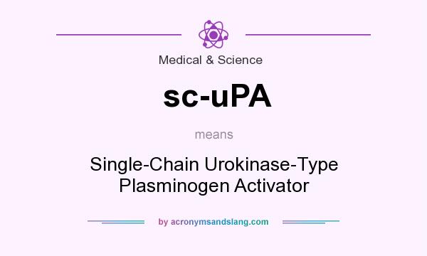 What does sc-uPA mean? It stands for Single-Chain Urokinase-Type Plasminogen Activator