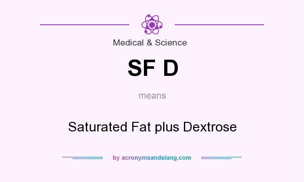 What does SF D mean? It stands for Saturated Fat plus Dextrose