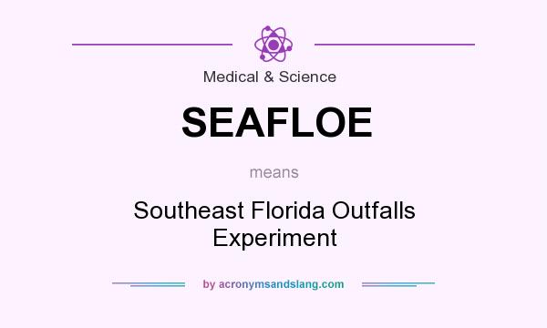 What does SEAFLOE mean? It stands for Southeast Florida Outfalls Experiment