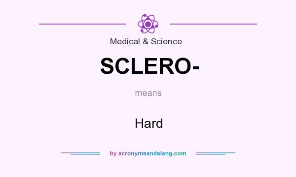 What does SCLERO- mean? It stands for Hard