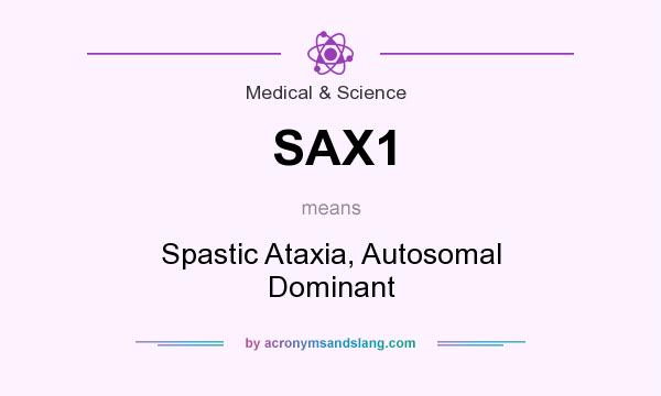 What does SAX1 mean? It stands for Spastic Ataxia, Autosomal Dominant