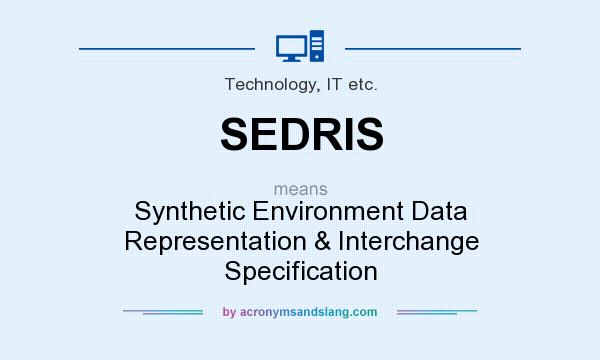 What does SEDRIS mean? It stands for Synthetic Environment Data Representation & Interchange Specification