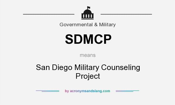 What does SDMCP mean? It stands for San Diego Military Counseling Project