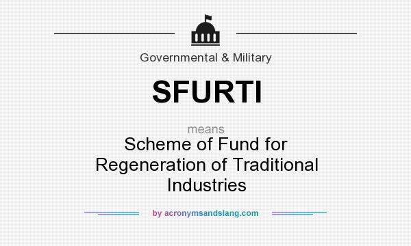 What does SFURTI mean? It stands for Scheme of Fund for Regeneration of Traditional Industries