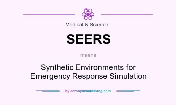 What does SEERS mean? It stands for Synthetic Environments for Emergency Response Simulation