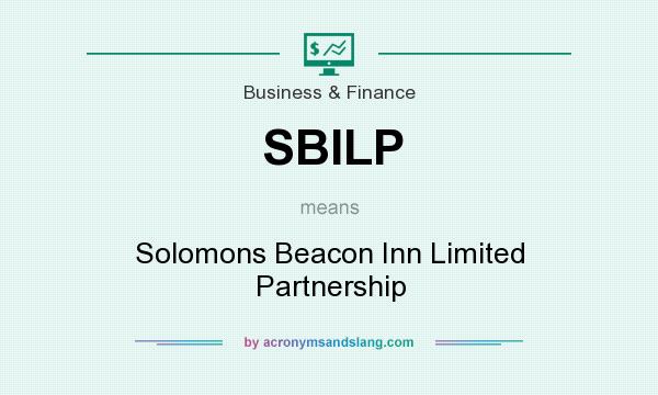 What does SBILP mean? It stands for Solomons Beacon Inn Limited Partnership