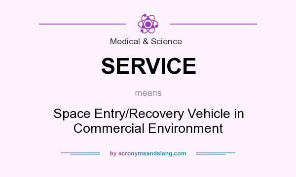 What does SERVICE mean? It stands for Space Entry/Recovery Vehicle in Commercial Environment