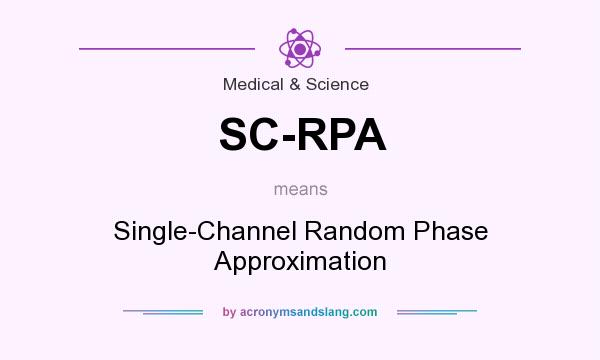 What does SC-RPA mean? It stands for Single-Channel Random Phase Approximation