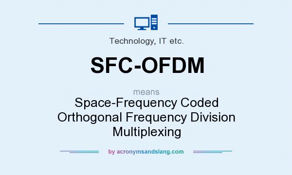 What does SFC-OFDM mean? It stands for Space-Frequency Coded Orthogonal Frequency Division Multiplexing