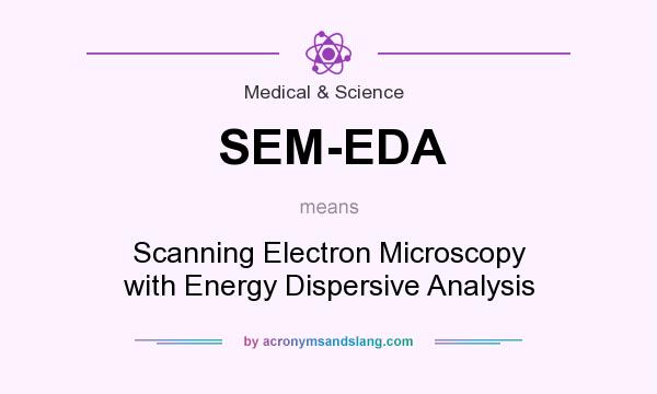 What does SEM-EDA mean? It stands for Scanning Electron Microscopy with Energy Dispersive Analysis