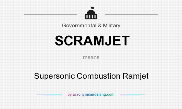 What does SCRAMJET mean? It stands for Supersonic Combustion Ramjet
