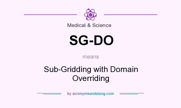 What does SG-DO mean? It stands for Sub-Gridding with Domain Overriding