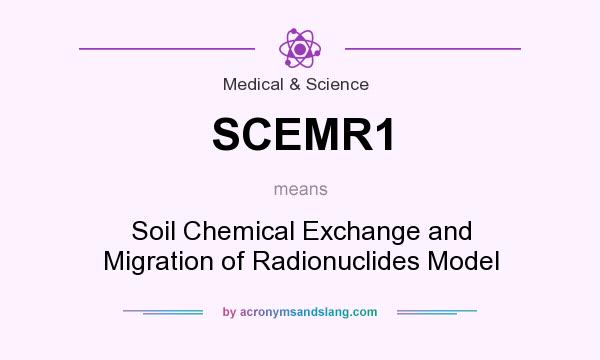 What does SCEMR1 mean? It stands for Soil Chemical Exchange and Migration of Radionuclides Model