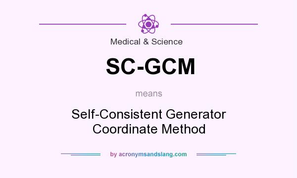 What does SC-GCM mean? It stands for Self-Consistent Generator Coordinate Method