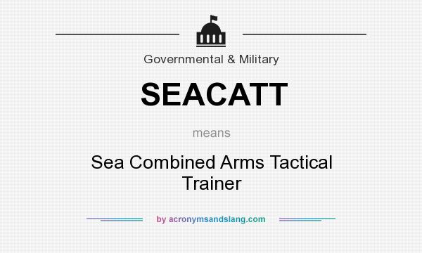 What does SEACATT mean? It stands for Sea Combined Arms Tactical Trainer