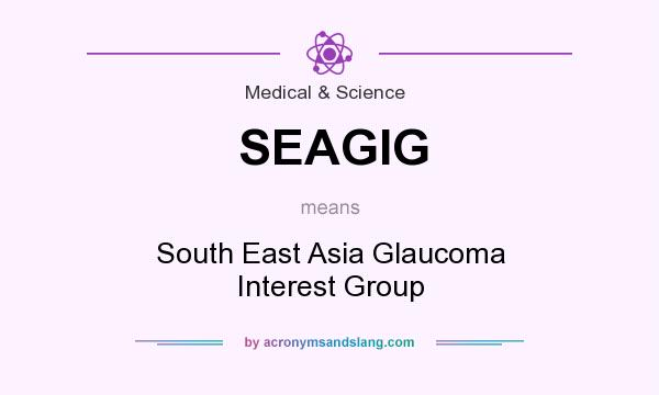 What does SEAGIG mean? It stands for South East Asia Glaucoma Interest Group