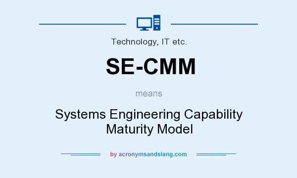 What does SE-CMM mean? It stands for Systems Engineering Capability Maturity Model