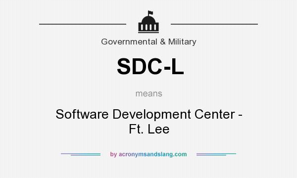 What does SDC-L mean? It stands for Software Development Center - Ft. Lee