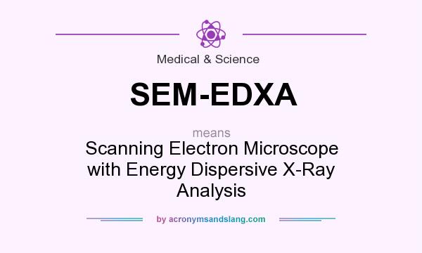 What does SEM-EDXA mean? It stands for Scanning Electron Microscope with Energy Dispersive X-Ray Analysis