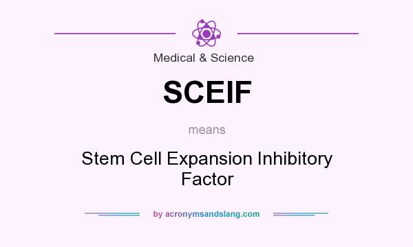 What does SCEIF mean? It stands for Stem Cell Expansion Inhibitory Factor