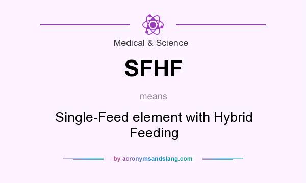 What does SFHF mean? It stands for Single-Feed element with Hybrid Feeding