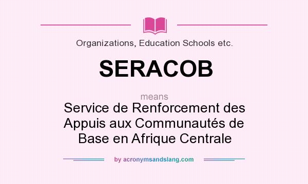 What does SERACOB mean? It stands for Service de Renforcement des Appuis aux Communautés de Base en Afrique Centrale