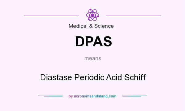 What does DPAS mean? It stands for Diastase Periodic Acid Schiff