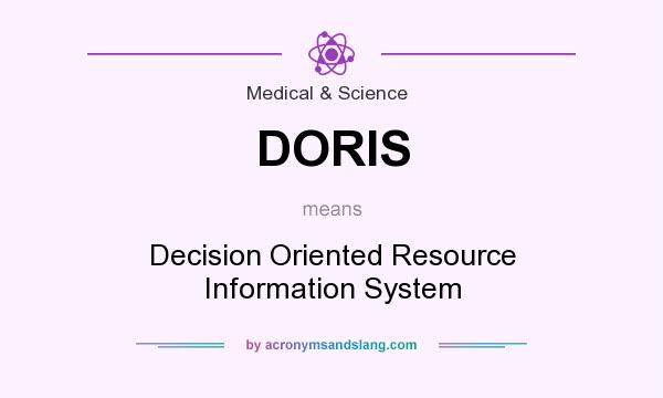 What does DORIS mean? It stands for Decision Oriented Resource Information System