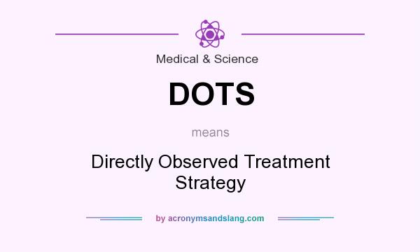 What does DOTS mean? It stands for Directly Observed Treatment Strategy