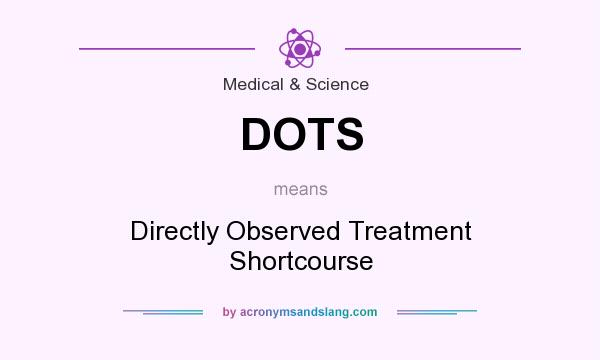What does DOTS mean? It stands for Directly Observed Treatment Shortcourse