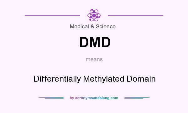 What does DMD mean? It stands for Differentially Methylated Domain