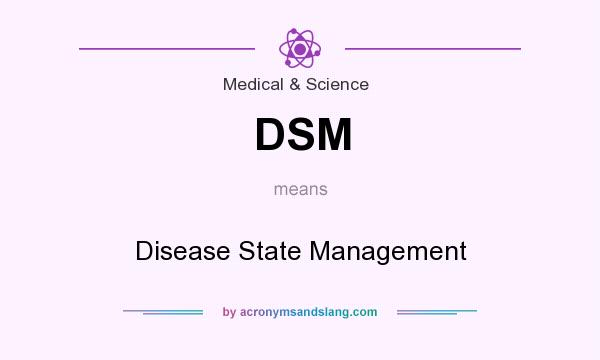 What does DSM mean? It stands for Disease State Management