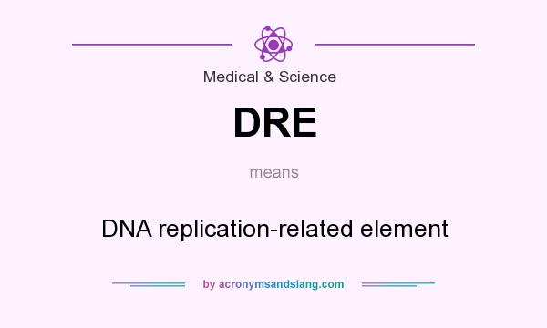 What does DRE mean? It stands for DNA replication-related element