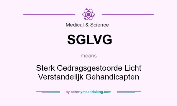 What does SGLVG mean? It stands for Sterk Gedragsgestoorde Licht Verstandelijk Gehandicapten